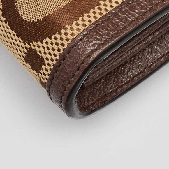 Gucci Beige/Ebony Jumbo GG Canvas Mini Dionysus Wallet-On-Chain Bag - Picture 4 of 12